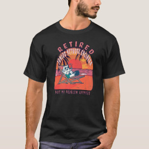 T-shirt Ingénieur de réseau junior retraité Vintage retrai