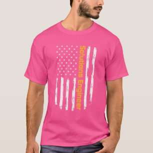 T-shirt Ingénieur de solutions Carrière vintage américain