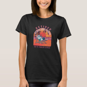 T-shirt Ingénieur de support réseau retraité Retraité Vint