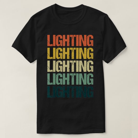 T-shirt Ingénieur d'éclairage Lumières électriques Travail (Design devant)
