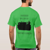 T-SHIRT INGÉNIEUR D'EXPLOITATION DE BULLDOZER CERTIFIÉ VIN (Dos)
