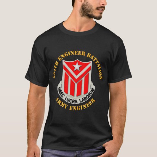 T-shirt Ingénieur du 554e bataillon du génie de l'armée.pn (Devant)