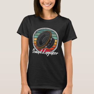 T-shirt Ingénieur du son de sous-graveur synthétiseur audi