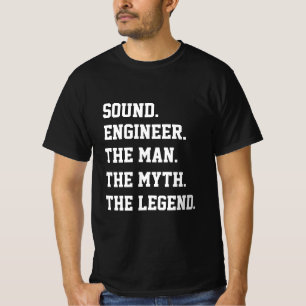 T-shirt Ingénieur du son l'homme le mythe la légende 
