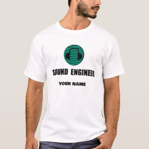 T-shirt Ingénieur du son personnalisé Ingénierie audio