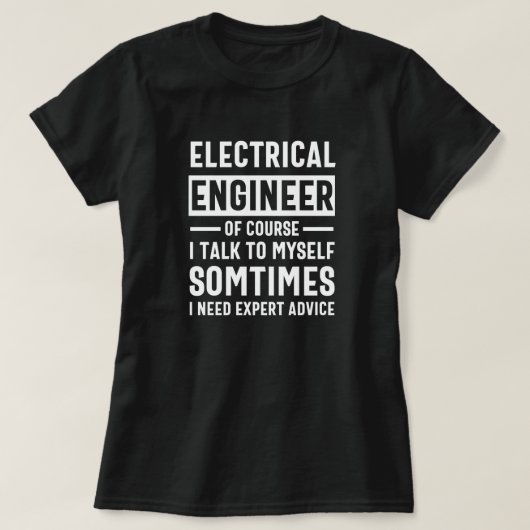 T-shirt Ingénieur électrique (Design devant)