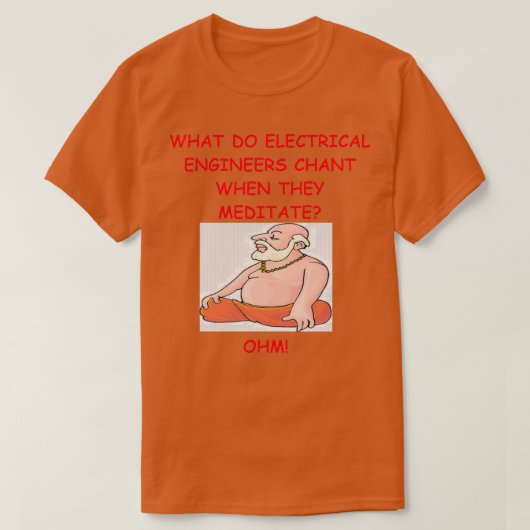T-shirt Ingénieur électrique blague 1 (Design devant)