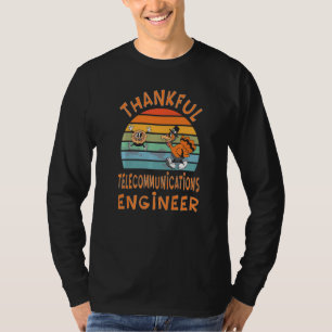 T-shirt Ingénieur en télécommunications Thanksgiving