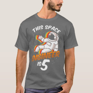 T-shirt Ingénieur Espace 5 ans astronaute né 2017 Fift