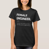 T-shirt Ingénieur Femme Quelqu'un qui résout des problèmes (Devant)