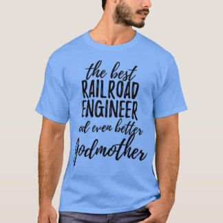 T-shirt Ingénieur ferroviaire Godmère Funny Idée cadeau po