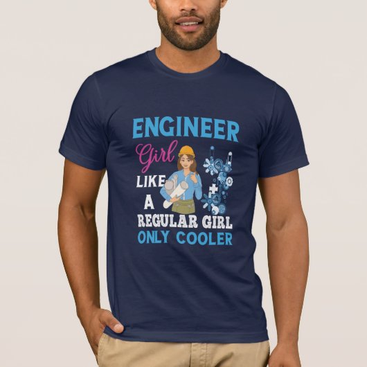 T-shirt Ingénieur Fier Ingénieur Fille (Devant)
