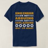T-SHIRT INGÉNIEUR IM PAS ARGUMENT IM SIMPLEMENT EXPLIQUER (Design devant)