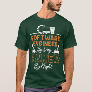 T-shirt Ingénieur Informatique Logiciel Nerd De Jour, Game