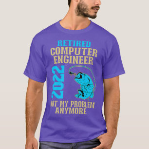 T-shirt Ingénieur informatique retraité 2022 Pêcheur Lover