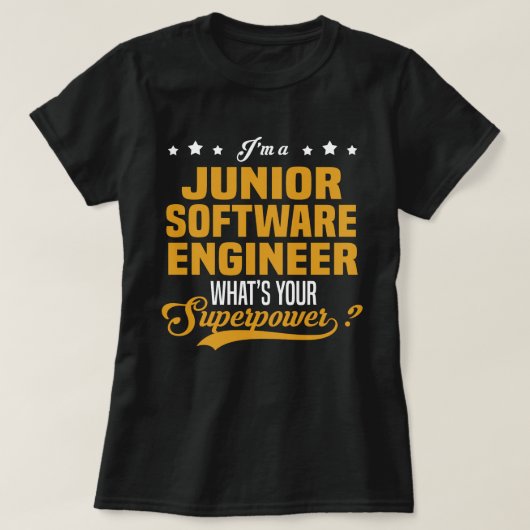 T-shirt Ingénieur logiciel junior (Design devant)