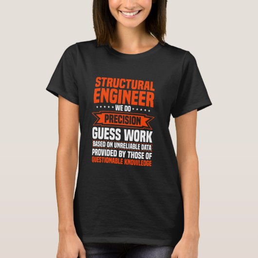 T-shirt Ingénieur Structurel Construction Bâtiment Civil E (Devant)