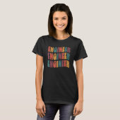 T-shirt Ingénieur Super Retro Colorful Engineering (Devant entier)