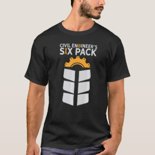 T-shirt Ingénieurs civils Six Pack Ingénieur