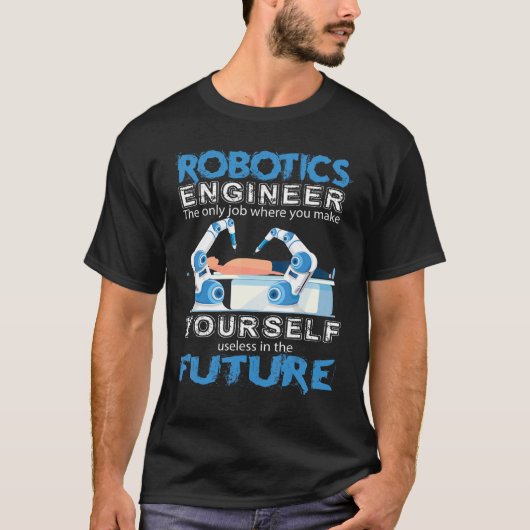 T-shirt Ingénieurs en robotique et Nerds de technologie 1 (Devant)