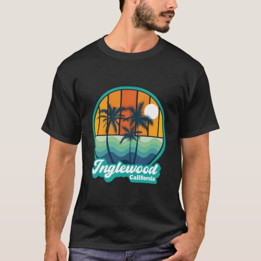 T-shirt Inglewood California Summer Vacation Beach (Devant)