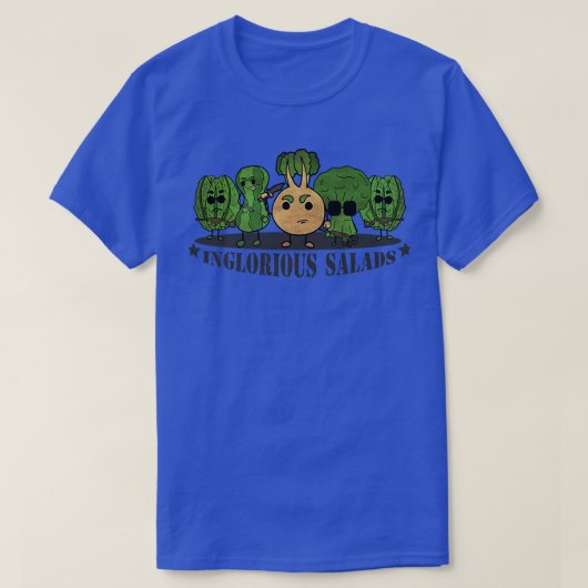 T-shirt Inglorious Salads Vegetarian Vegan  (Design devant)