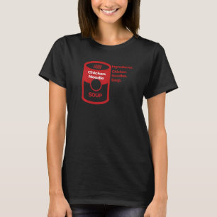 T-shirt Ingrédients alimentaires femmes soupe aux nouilles