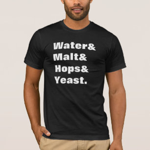 T-shirt Ingrédients de bière