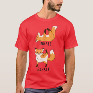T-shirt Inhale Ehale Fo Funny Animal Yoga
