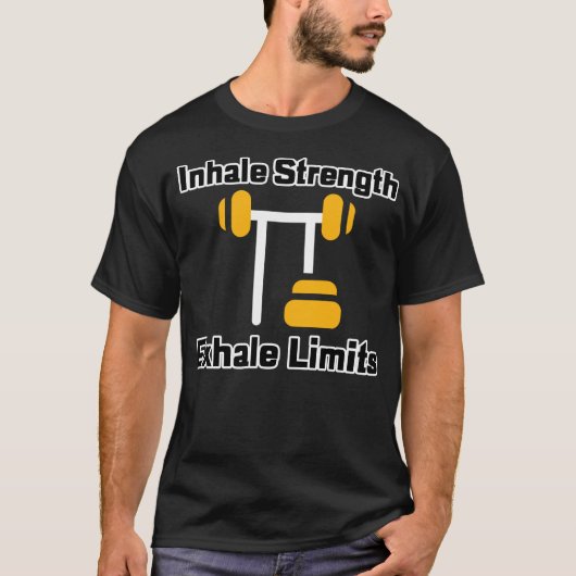 T-shirt Inhale Force, Exhale Limits - Fitness (Devant)
