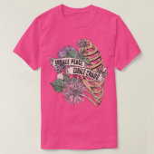 T-shirt Inhale Peace Exhale Chaos Motivation Dire Ment (Design devant)