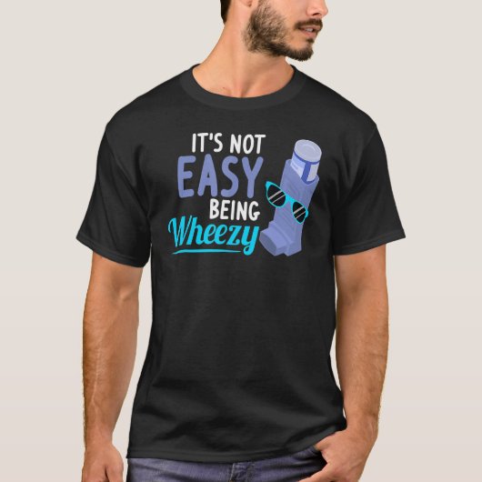 T-shirt Inhaler Copd Warrior Wheezy Asthma Sensibilisation (Devant)