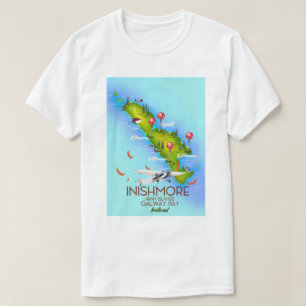 T-shirt Inishmore Îles Aran Baie de Galway Irlande