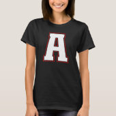 T-shirt Initial A Monogram A Letter A Capital Alphabet (Devant)