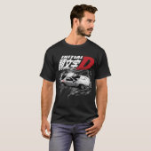 T-shirt Initial D FC RX7 Drifting - Ryosuke Takahashi RedS (Devant entier)