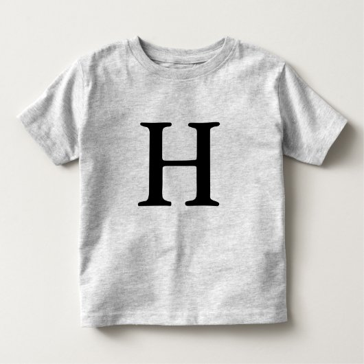 T-shirt initial décoré d'un monogramme de la (Devant)
