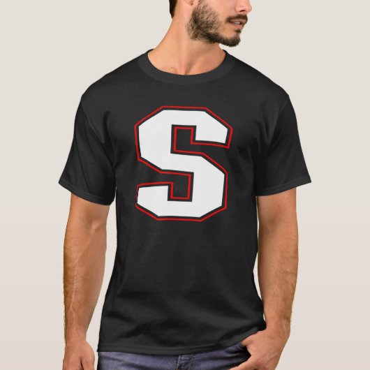 T-shirt Initial S Monogram S Letter S Capital Alphabet (Devant)