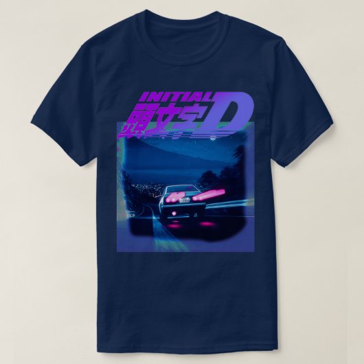 T-shirt Initiale D Neon AE86 (Design devant)