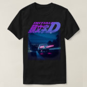 T-shirt Initiale D Neon AE86 Classic (Design devant)