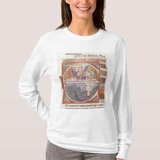 T-shirt Initiale "E" de Historiated dépeignant Jonas (Devant)