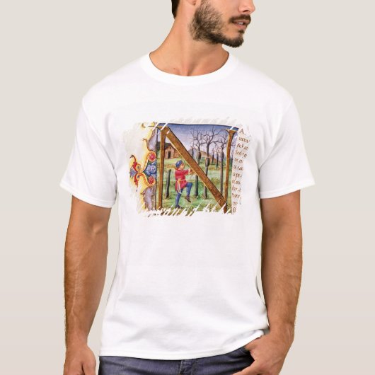 T-shirt Initiale 'N de Historiated (Devant)