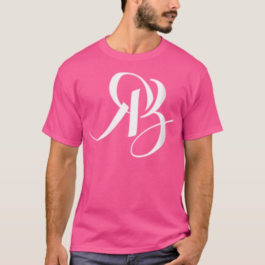 T-shirt Initiales des femmes R B (Devant)