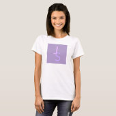 T-shirt Initiales monogrammes à chevauchement moderne | Po (Devant entier)