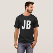 T-shirt Initiales monogrammes simples et simples (Devant entier)