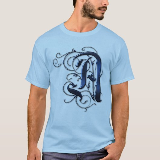 T-shirt Initiales vintages A (Devant)