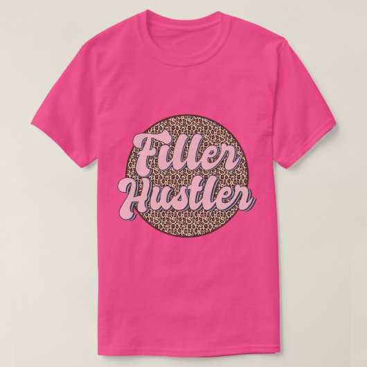 T-shirt Injecteur de remplissage Hustler Leopard Lip Fille (Design devant)