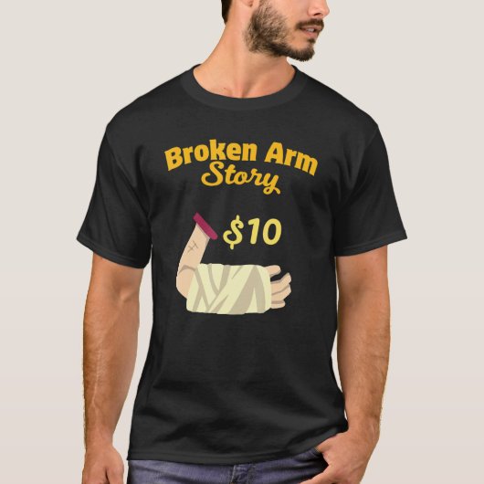 T-shirt Injury Surgery Patient Survivor Broken Arm Recove (Devant)