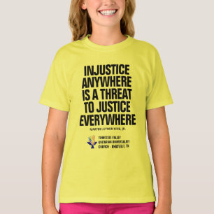 T-shirt Injustice / Justice Tellow