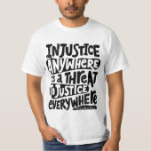 T-shirt injustice partout (Devant)
