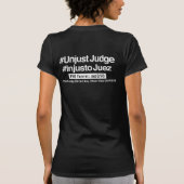 T-SHIRT #INJUSTJUDGE (Dos)